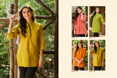 100 Miles Amaya Pure Cotton Short Kurti Design 01 to 04 Series (3)