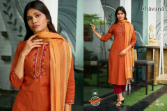 100 Miles Bhavana Cotton Kurti With Bottom & Dupatta Design 01 to 04 Series (4)