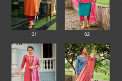 100 Miles Bhavana Cotton Kurti With Bottom & Dupatta Design 01 to 04 Series (5)