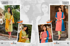 100 Miles Legacy Pure Cotton Kurti With Pant Design 01 to 06 2