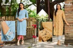 100 Miles Prisha Pure Cotton Kurti Design 01 to 06 Series (5)