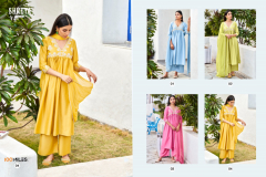100 Miles Shreya Alia Cut Kurti With Bottom & Dupatta Collection Design 01 to 04 Series (2)
