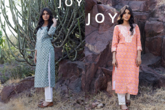 100Miles Joy Geoegette With Chikankari Work Kurti Collcetion Design 01 to 04 Series (2)