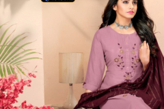 4 Colours Gulzar Pure Muslin Kurti With Bottom & Dupatta Design 4001 to 4006 Series (1)