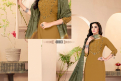 4 Colours Gulzar Pure Muslin Kurti With Bottom & Dupatta Design 4001 to 4006 Series (8)