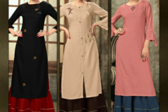 4 Colours Zulfat Reyon Kurti With Sarara Design 8001 to 8006 13