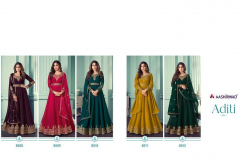 Aashirwad Creation Aditi Georgette Gown Design 8508 to 8512 Series (10)