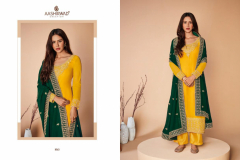 Aashirwad Creation Alfaaz Real Georgette Salwar Suit Design 8559 to 8566 Series (2)