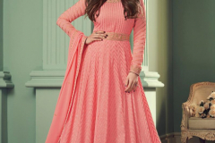 Aashirwad Creation Alizza Real Georgette Designer Gown Design 8525 to 8529 Series (6)