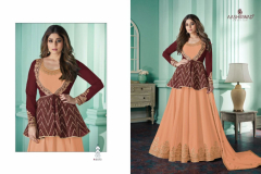 Aashirwad Creation Anika Georgette Salwar Suit Design 8571 to 8574 Series (7)