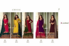 Aashirwad Creation Crystal Georgette Salwar Suit Design 8429 to 8433 Series (10)