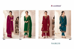 Aashirwad Creation Nargis Straight Suit Design 8376-8379 Series (2)