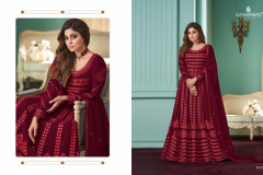 Aashirwad Creation Rose Real Georgette Designer Suit Design 8519 to 8523 Series (3)