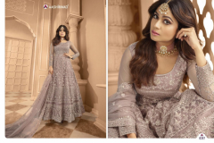 Aashirwad Creation Sanjana Designer Gown Design 3896 to 8399 Series (2)