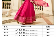 Aayesha Kali By Fiona Satin Georgette Suits 7