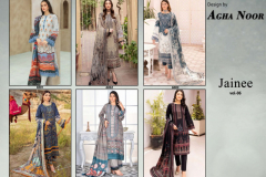 Agha Noor Jainee Vol 06 Lawn Cotton Pakistani Suits Collection Design 6001 to 6006 Series (4)