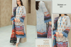 Agha Noor Jainee Vol 06 Lawn Cotton Pakistani Suits Collection Design 6001 to 6006 Series (5)