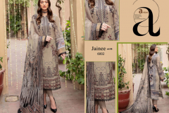 Agha Noor Jainee Vol 06 Lawn Cotton Pakistani Suits Collection Design 6001 to 6006 Series (8)