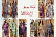 Agha Noor Shiddat Vol 03 Jam Satin Cotton Pakistani Suits Collection Design 3001 to 3010 Series (11)