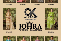 Al Karam Johra Premium Collection Vol 01 Pure Soft Cotton Suits Collection Design 1001 to 1010 Series (15)