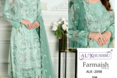 Al Khushbu Farmaish Vol 2 Georgette Pakistani Suits Design 2097 to 2099 Series (7)