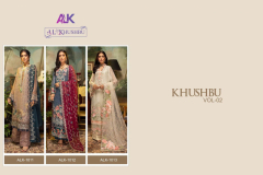AL Khushbu Vol 2 Geogette Pakistani Salwar Suit Design 1011 to 1012 Series (4)