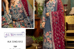 AL Khushbu Vol 2 Geogette Pakistani Salwar Suit Design 1011 to 1012 Series (5)