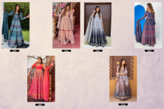 Alfaaz Vol 3 Chanderi With Digital Print Gown Design 3001 to 3006 Series (11)