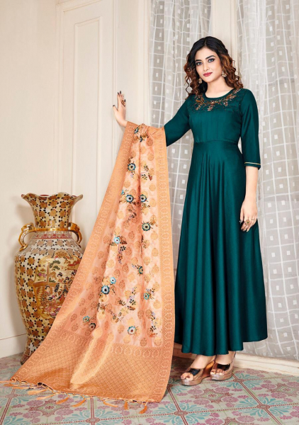 Lace Work Sea Green Banarasi Silk Churidar Salwar Suit | India dress,  Indian ethnic wear, Party wear dresses