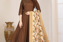 Alishka Fashion Fabulous Gown With Banarasi Dupatta Design 1001 to 1006 4