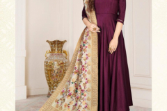 Alishka Fashion Fabulous Gown With Banarasi Dupatta Design 1001 to 1006 5