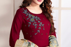 Alishka Fashion Fabulous Gown With Banarasi Dupatta Design 1001 to 1006 7