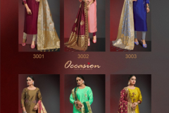 Alishka Fashion Occasion Vol 03 Kurtis With Dupatta Design 3001 to 3006