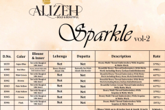 Alizeh Sparkle Vol 2 Designer Bridal Lehenga Choli Design 1039 to 1046 Series (22)