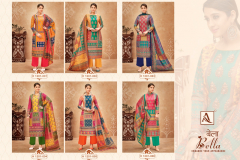 Alok Suit Bella Pure Maslin Designer Print Salwar Suits Collection Design 1201-001 to 1201-006 Series (10)