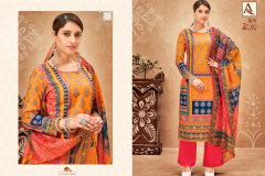 Alok Suit Bella Pure Maslin Designer Print Salwar Suits Collection Design 1201-001 to 1201-006 Series (3)