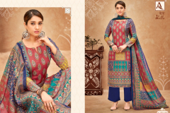 Alok Suit Bella Pure Maslin Designer Print Salwar Suits Collection Design 1201-001 to 1201-006 Series (4)