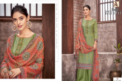 Alok Suit Mistii Pure Zam Cotton With Embroidery Work Salwar Suit Collection Design 1012-001 to 1012-006 Series (18)