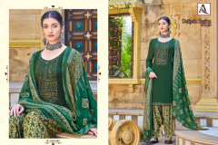 Alok Suit Patiyala Fusion 10 Pure Viscose Raayon Salwar Suits Collection Design H-1163-001 to H-1163-1010 Series (6)