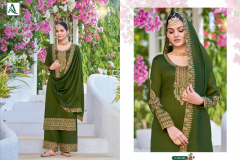 Alok Suit Pure Vichitra Silk With Embroidery Salwar Suit Collection Design 1237-001 to 1237-006 Series (3)