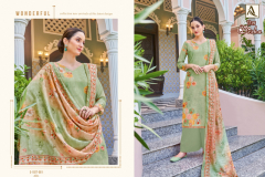 Alok Suits Dishaa Pure Self Weaving With Digital Print Salwar Suits Collection 1027-001 to 1027-006 Series (6)