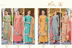 Alok Suits Dishaa Pure Self Weaving With Digital Print Salwar Suits Collection 1027-001 to 1027-006 Series (9)