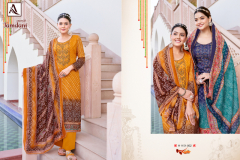 Alok Suits Jamdani Jam Cottom With Printed Salwar Suits Collection Design 1151-001 to 1151-008 Series (12)