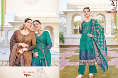 Alok Suits Jamdani Jam Cottom With Printed Salwar Suits Collection Design 1151-001 to 1151-008 Series (2)