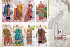 Alok Suits Jamdani Jam Cottom With Printed Salwar Suits Collection Design 1151-001 to 1151-008 Series (5)