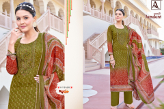 Alok Suits Jamdani Jam Cottom With Printed Salwar Suits Collection Design 1151-001 to 1151-008 Series (7)