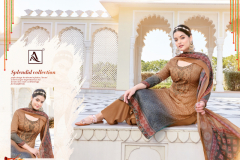 Alok Suits Jamdani Jam Cottom With Printed Salwar Suits Collection Design 1151-001 to 1151-008 Series (8)