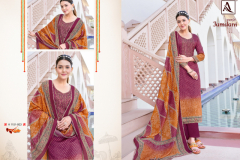 Alok Suits Jamdani Jam Cottom With Printed Salwar Suits Collection Design 1151-001 to 1151-008 Series (9)