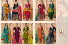 Alok Suits Nigaar Patiyala 3 Pure Viscose Rayon Patiyala Style Salwar Suit Collection Design H-1281-001 to H-1281-010 Series (14)