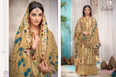 Alok Suits Rubaab Style Of Heaven Pure Pasmina Suits Design 675-01 to 675-10 9